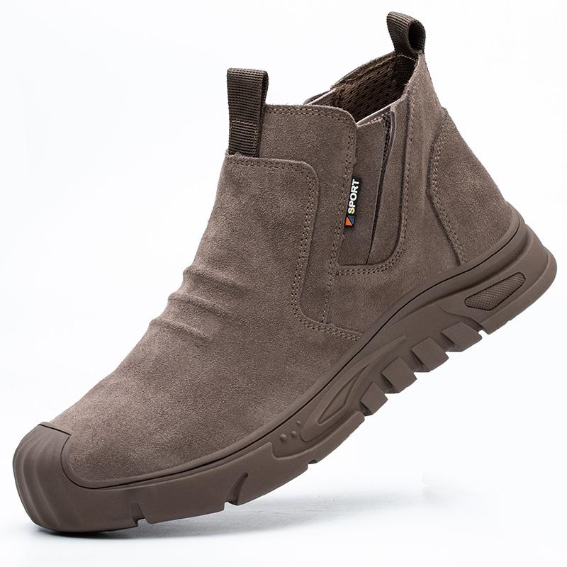 

Рабочие ботинки со стальным носком, рабочая обувь с защитой от проколов, неразрушимая рабочая обувь, уличная рабочая обувь, защитные ботинки для мужчин 42 коричневый