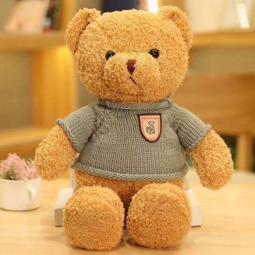Cute Sweater Teddy Bear Doll Plush Toy Large Hug Bear Doll Activity Gift Grab Machine Doll