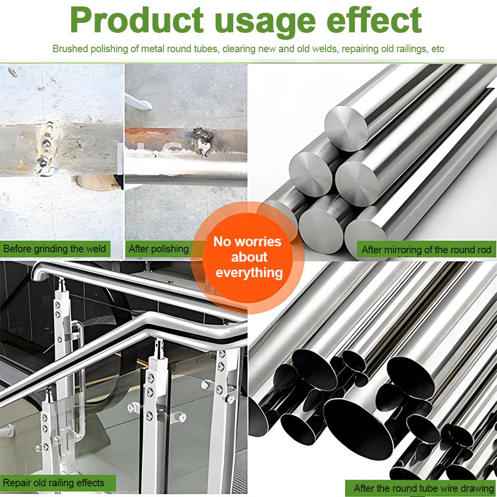 Electric Round Tube Polishing Machine Metal Rust Removal Brushing Multi-function 800W Machine Curved Edge Grinding Belt Sander