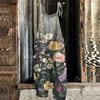 Women's Jumpsuit Floral Print Casual Loose Vintage Shoulder Strap Cotton Linen