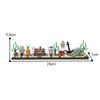 Famous Movies Skyline Architecture Building Block Kit Skyline Buildings Back To the Future Fairy Tale Magic Castle House Toys