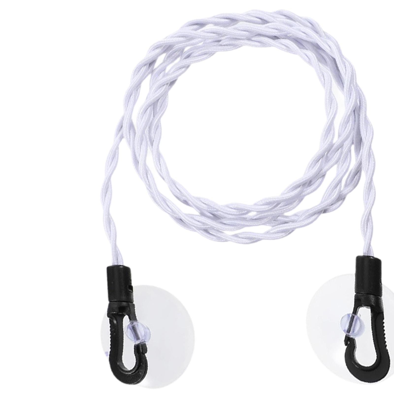 Reusable Elastic Clothes Drying Line Retractable Laundry Cord Hanging Rope for Outdoor Camping Travel Home Balcony 150cm