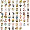 62 Cartoon Cat Meme Doodle Stickers Decorate Guitar Notebook Suitcase DIY Waterproof