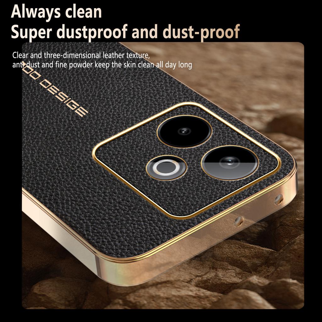 For OPPO Realme GT 7 7 Pro Premium Electroplated Lychee-textured Phone Case That’s Shockproof and Fingerprint-resistant