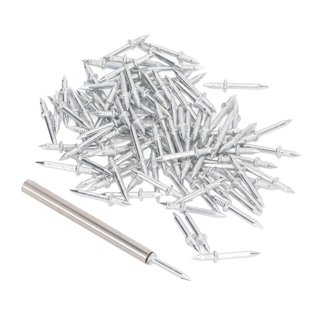 101 Pcs Set Skirting Nail Carbon Steel Galvanized Non Marking Double Headed Seamless Nails
