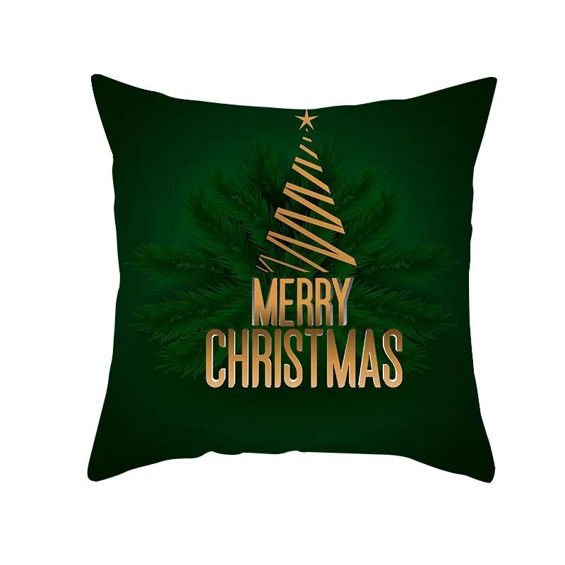 Christmas Themed Pillowcases Car Accessories Office Santa Claus Living Room Sofa Home Pillowcases