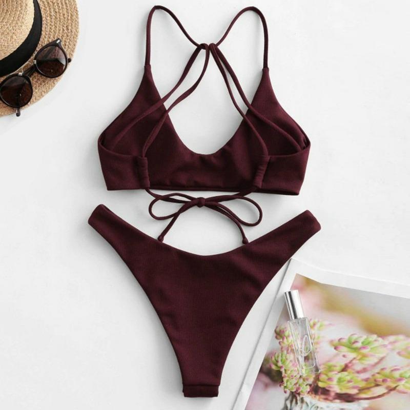 New Swimsuit Female Sexy Bikini Split Swimsuit