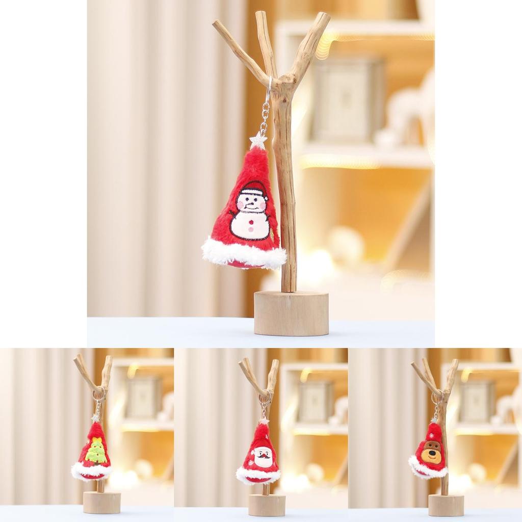 Premium Plüsch Weihnachtsbaum Hut Spielzeug Kuscheliges Geschenk für Mädchen Kinder Perfekt für Rucksäcke