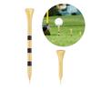 50Pcs/set Golfs Tees for Golfs Driver Training Wooden Golfs Tees Low Resistance More Distance Consistent Height Tees
