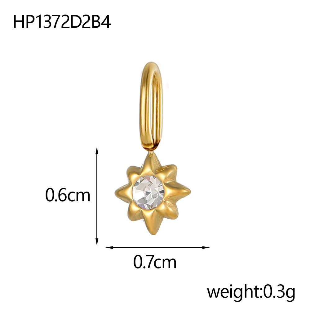 CARLIDANA New Classic Element DIY Charm Necklace Stainless Steel Star Pendant Shiny Rhinestones Fashion Bracelet Earrings