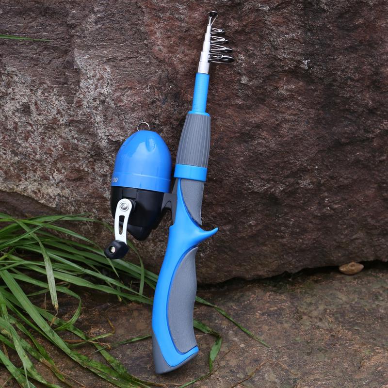 Fishing Set Fishing Rod Protable Mini Telescopic Fishing Reel for Kid Parents Ice Fishing Tackle Set