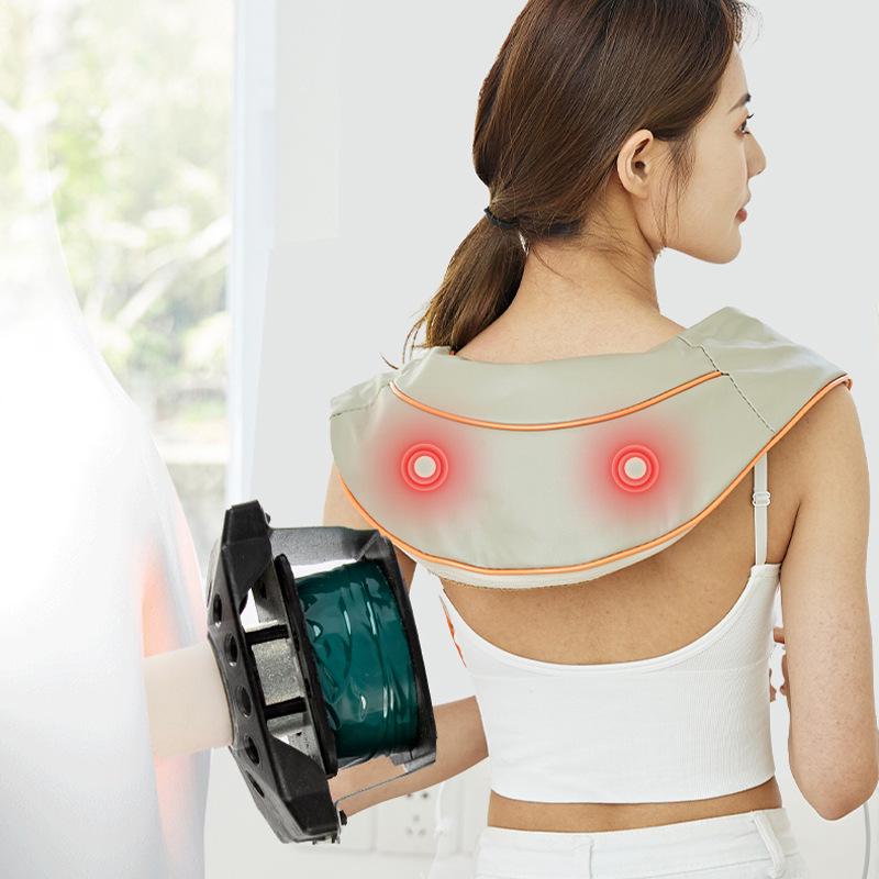 Multifunctional Heated Neck, Waist, and Shoulder Massager with Human Simulation Massage