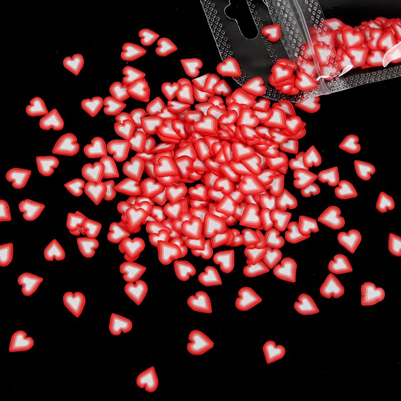 Moldes de resina para o dia dos namorados, recheios, fatias de argila de polímero, slime, corações de amor, decorações para unhas, acessórios faça você mesmo, fabricação de joias