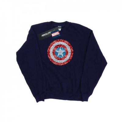 Girls Captain America Pixelated Shield Sweatshirt