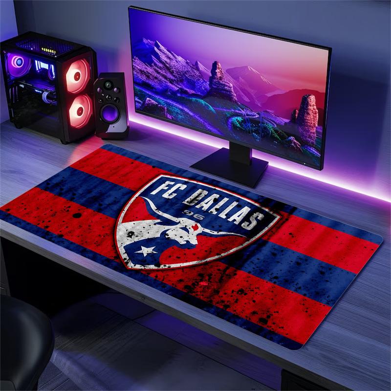 FC Dallas Print Cushion Non-slip Laptop Tablet Big Mousepad XXL Mat Mini PC Playmat With Lock edge