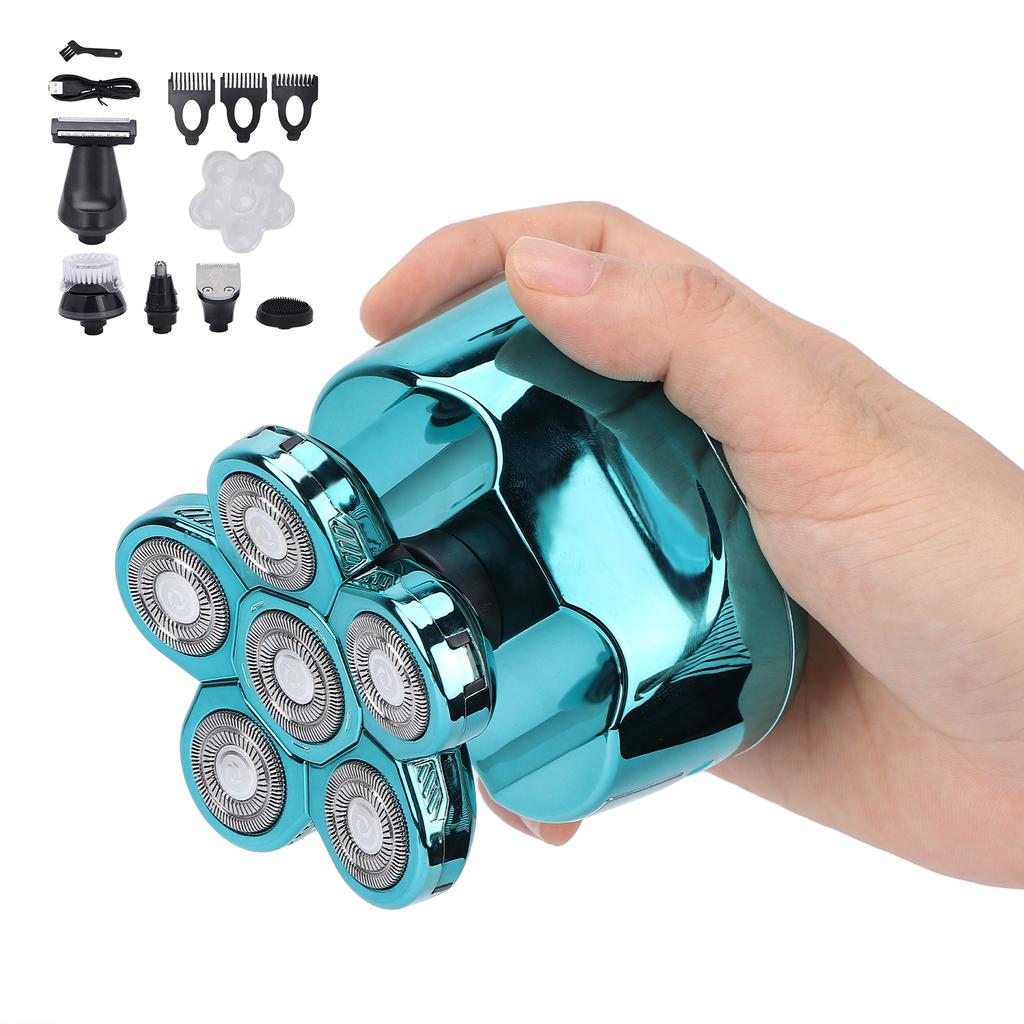 Electric  Set USB Rechargeable Waterproof Multifunctional 6 in 1 Men\'s Shaving Grooming Kit