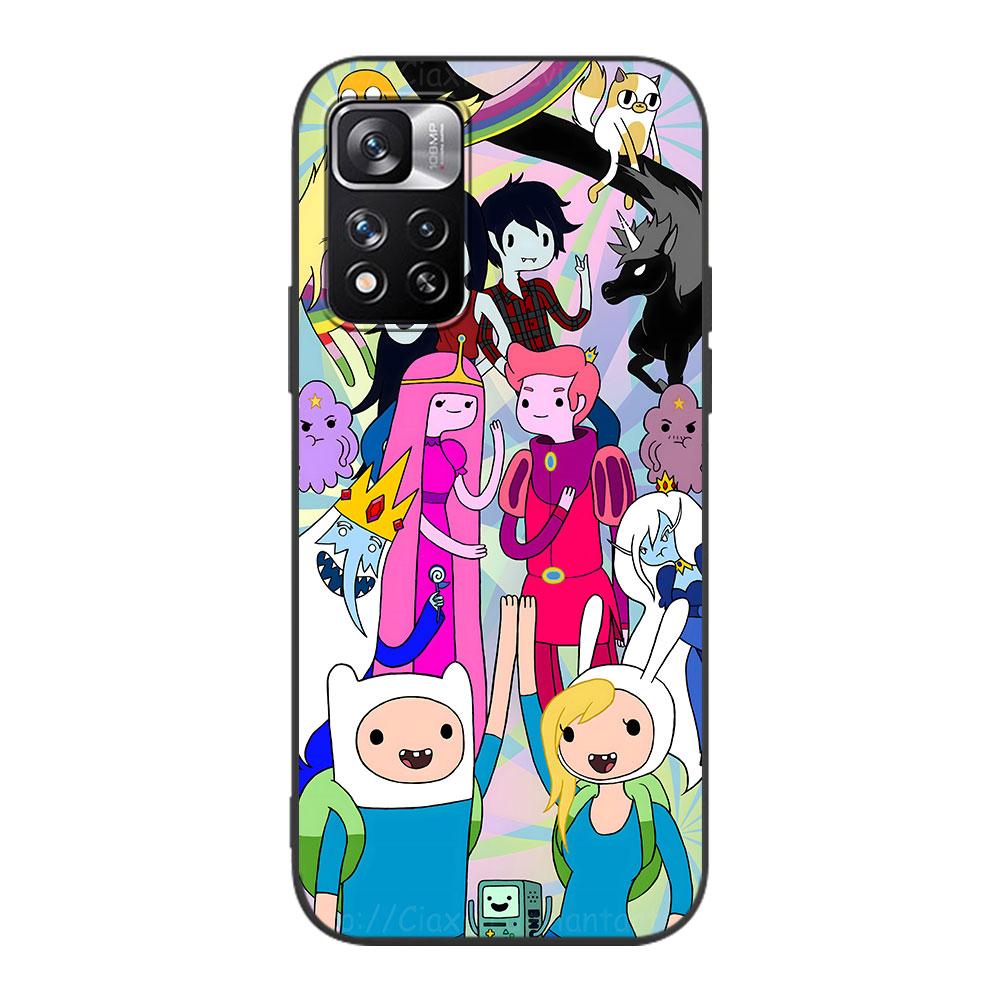 

Fionna & Cake Case for Xiaomi Redmi 10A 10C 9C 12C 9A 9i 10 12 9 Prime 9T K40 Pro Black Soft TPU Mobile Phone Bag Cover Redmi K40 Pro