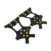 1pair 10 Spikes Ice Snow Grips Anti Slip Ice Traction Clts Walk Traction Clts for Shoes Boots Walking Hiking Climbing