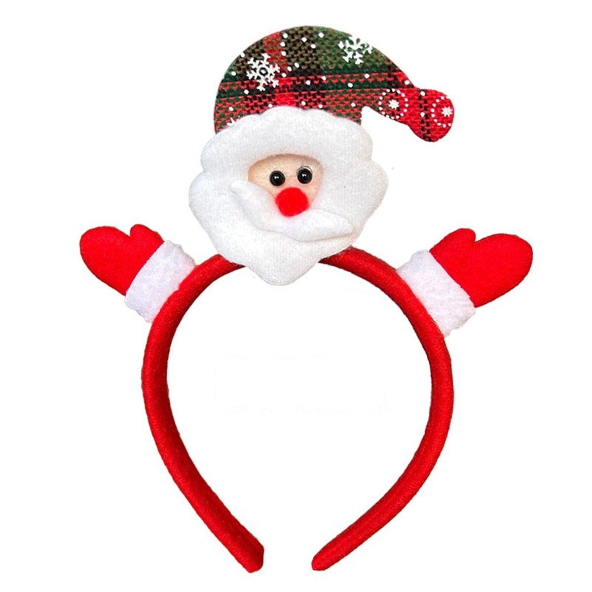 Christmas Headband Decoration for Kids Adult Cute Santa Elk Xmax Hair Accessories Costume Prop Christmas Decoration 2025 Navidad