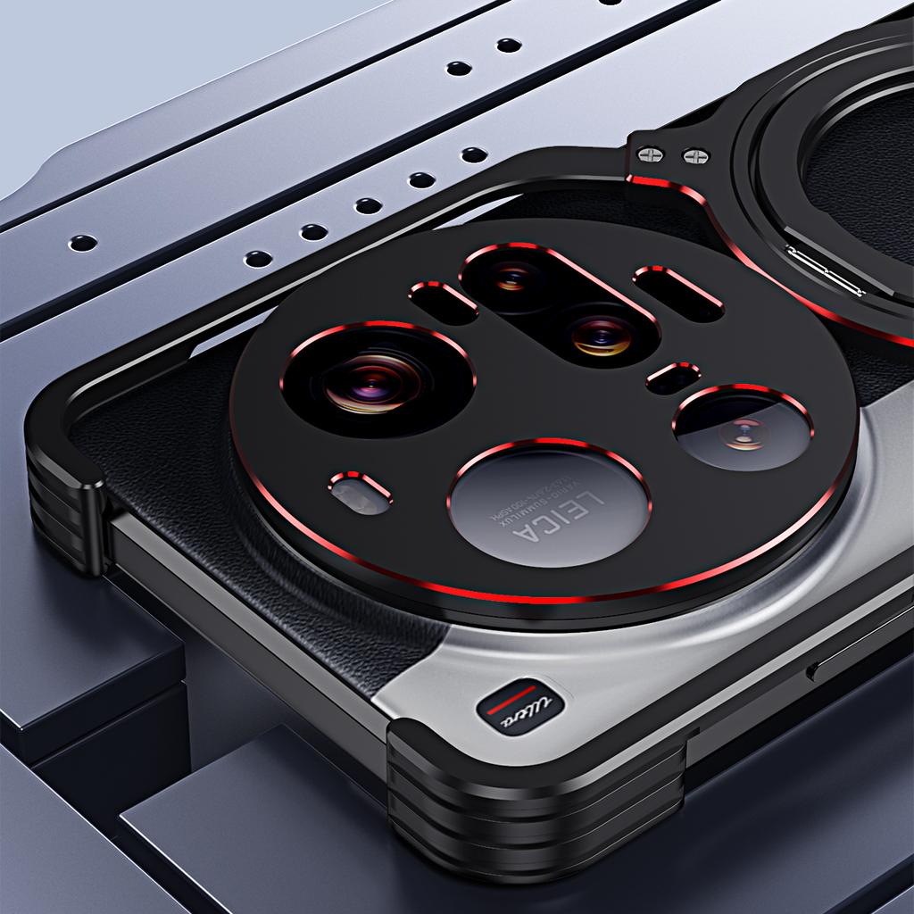 For Xiaomi 15 Ultra Case Kickstand Metal Bumper Magnetic Phone Cover