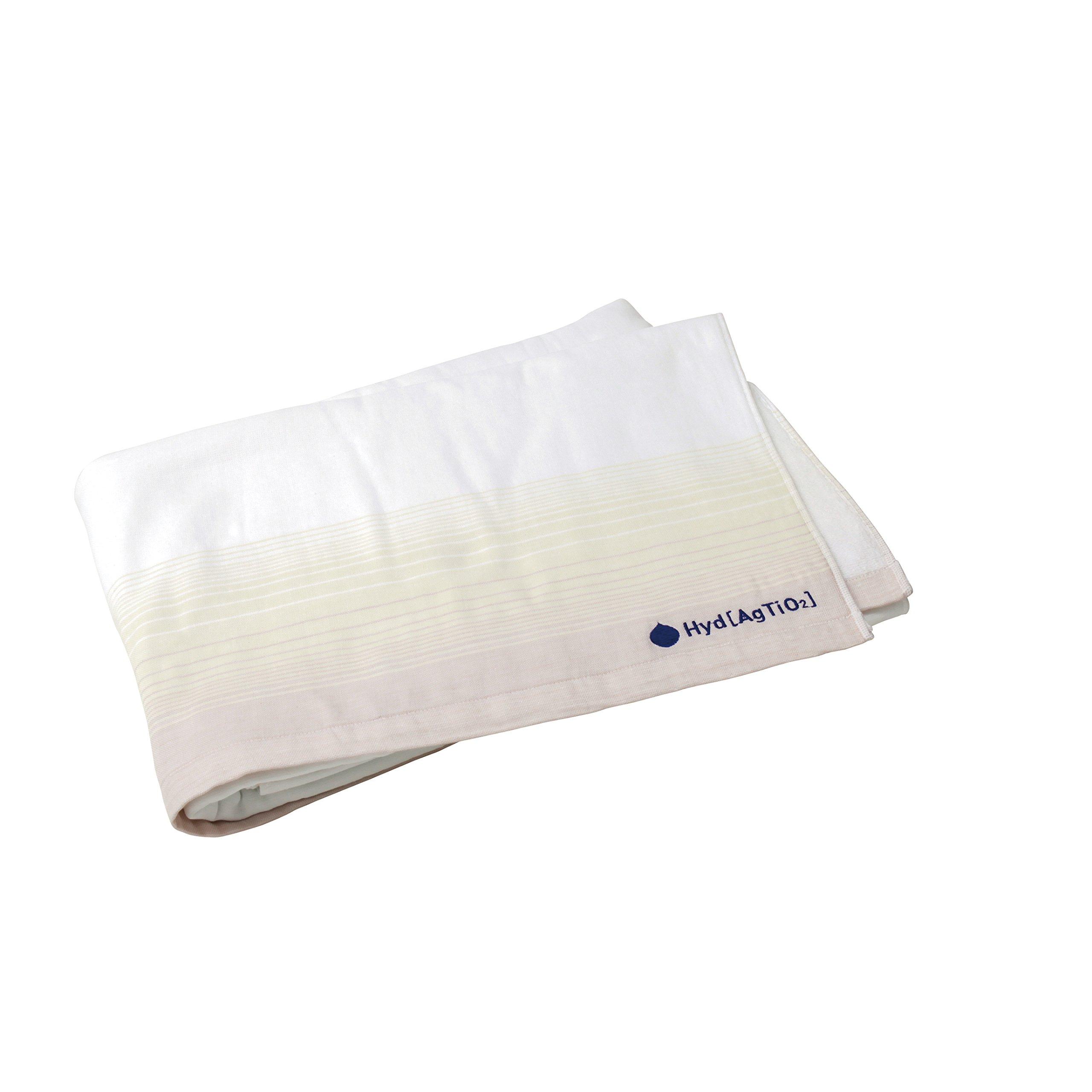

Towel Museum Hydro Silver Gradient Border Towel Antibacterial and Odor [50% OFF] Titanium(R) +2 Blanket, Beige, Resistant, 61-2047150 бежевый
