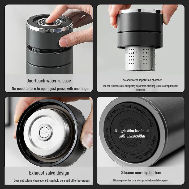 IMOGY Men's Insulated Tea Infuser Bottle