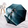 LISA, automatic folding umbrella, portable and foldable design, 8 ribs, a Christmas or birthday gift.