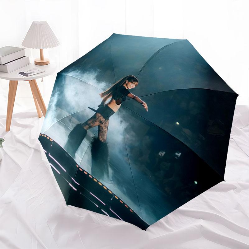LISA, automatic folding umbrella, portable and foldable design, 8 ribs, a Christmas or birthday gift.