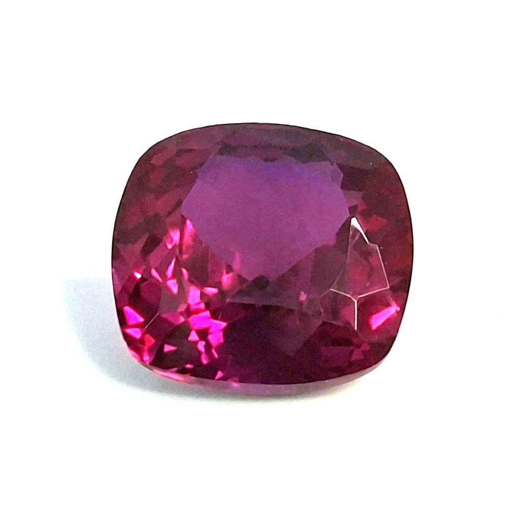 Stunning Rhodolite Garnet Natural Cushion Cut 11-13 Ct Certified Loose Gemstone