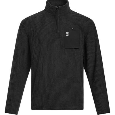Outdoor Urban Series Half-Zip Logo Pullover Long Sleeve Sweatshirt Men Sweatshirt Black 1389296-001