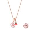 New Original 100% 925 Silver Firefly & Cross Guardian Pendant Women's Necklace Elegant Anniversary Birthday Gift