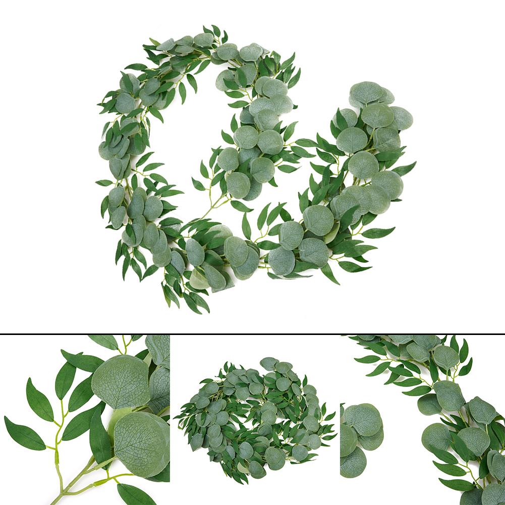 Fake Vines Fake Eucalyptus Leaves Exquisite Artificial Eucalyptus Vine for Home and Restaurant Decor 66 Feet Length