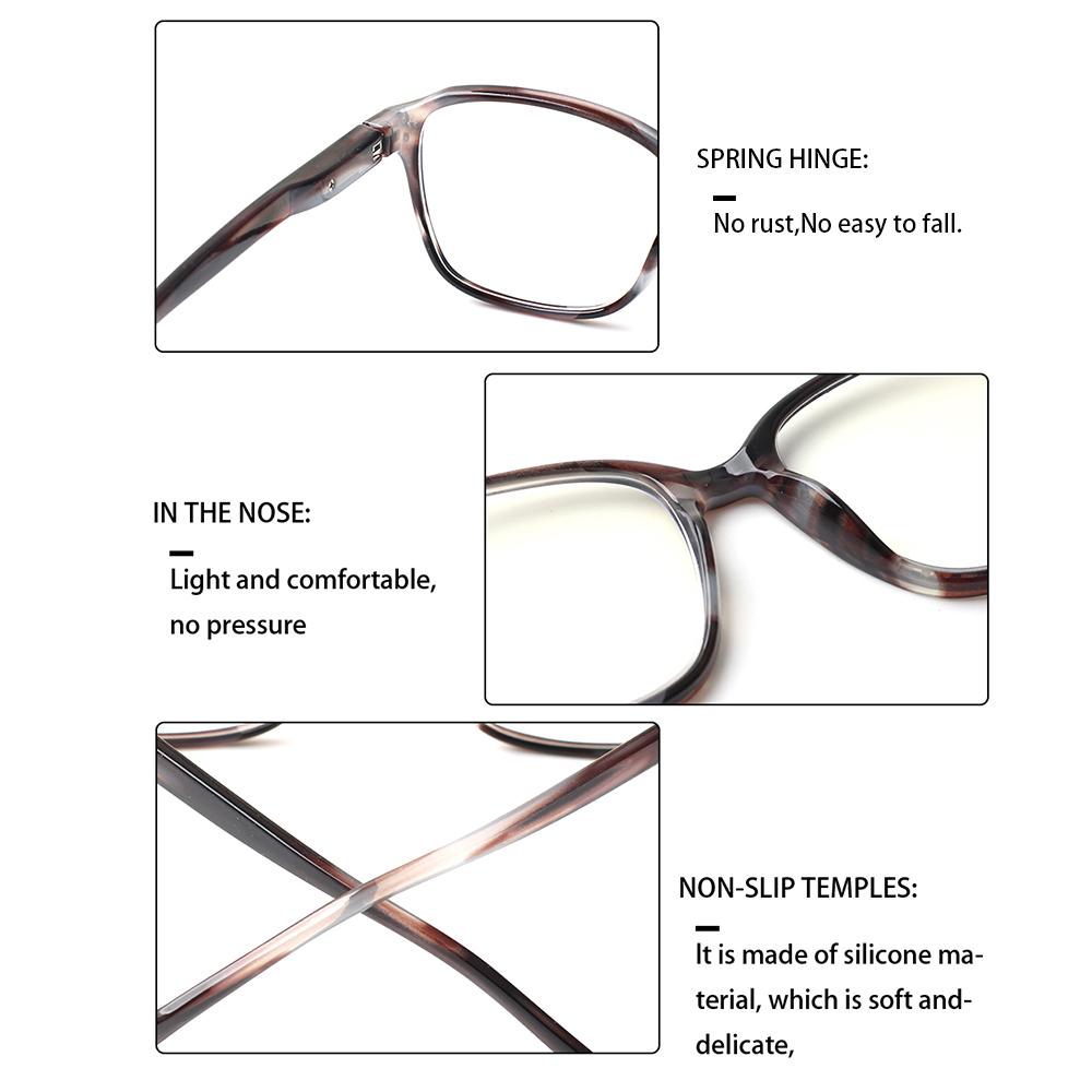 Turezing Reading Glasses Men And Women Blue Light Blocking  Fashion Print Flower Frame Prescription Eyeglasses