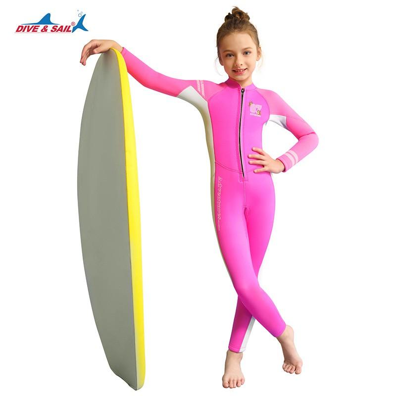 Children's Diving Suit 2.5MM One-piece Women's Thickened To Keep Warm Snorkeling Surfing Jellyfish Swimsuit
