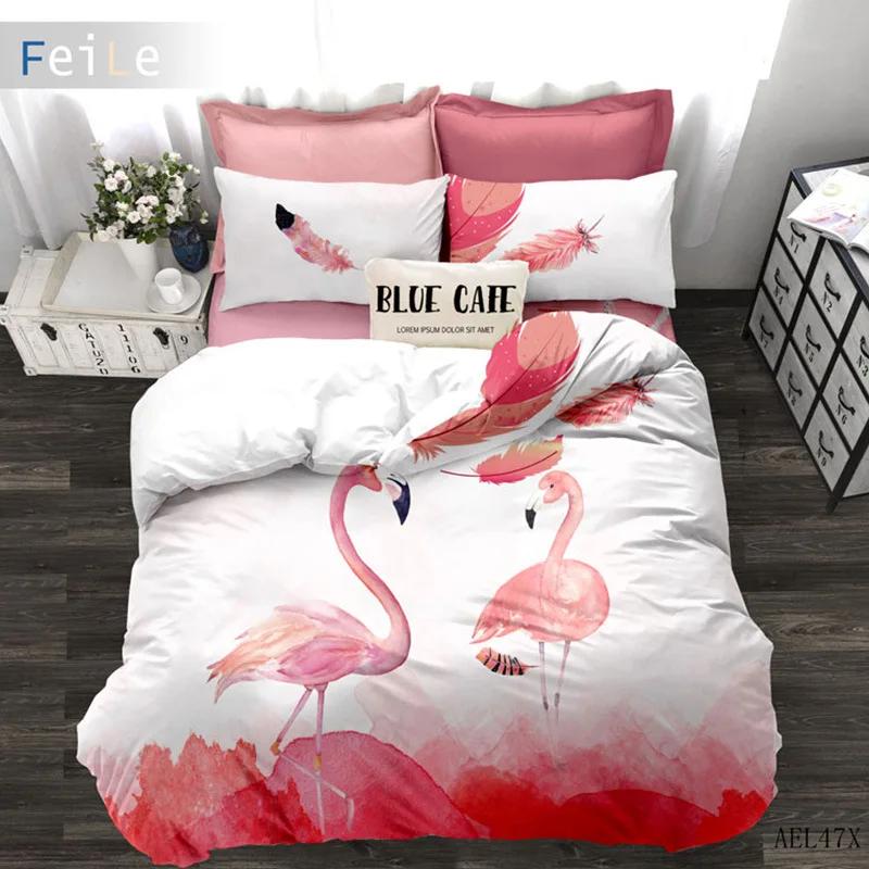 Wedding Pattern Flower Bedding Set Winter Duvet Cover Sets Reactive Printing Rose Comforter Cover Sets Red Adult King Dropship
