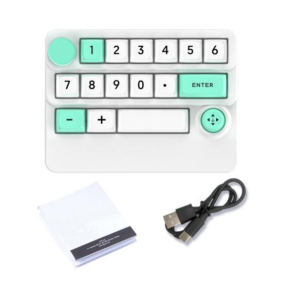 3 Modes Mini Wireless Keyboard with RGB Backlit Macro Programmable 15 Key Hot-swap DIY