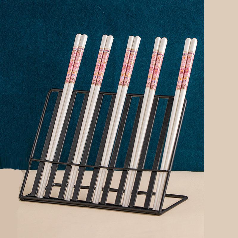 5 Pairs /10 Pairs High-end Prevent Mold High-temperature Resistant Ceramic Chopsticks High-end Hotel Chopsticks Household Chopsticks