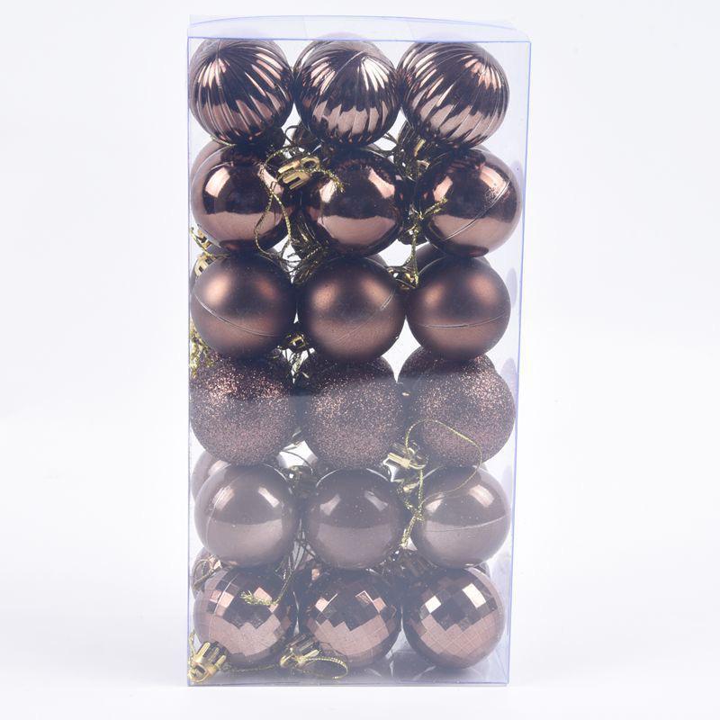 Shiny 4cm Christmas Ball Pendant Decorations (36-Pack)