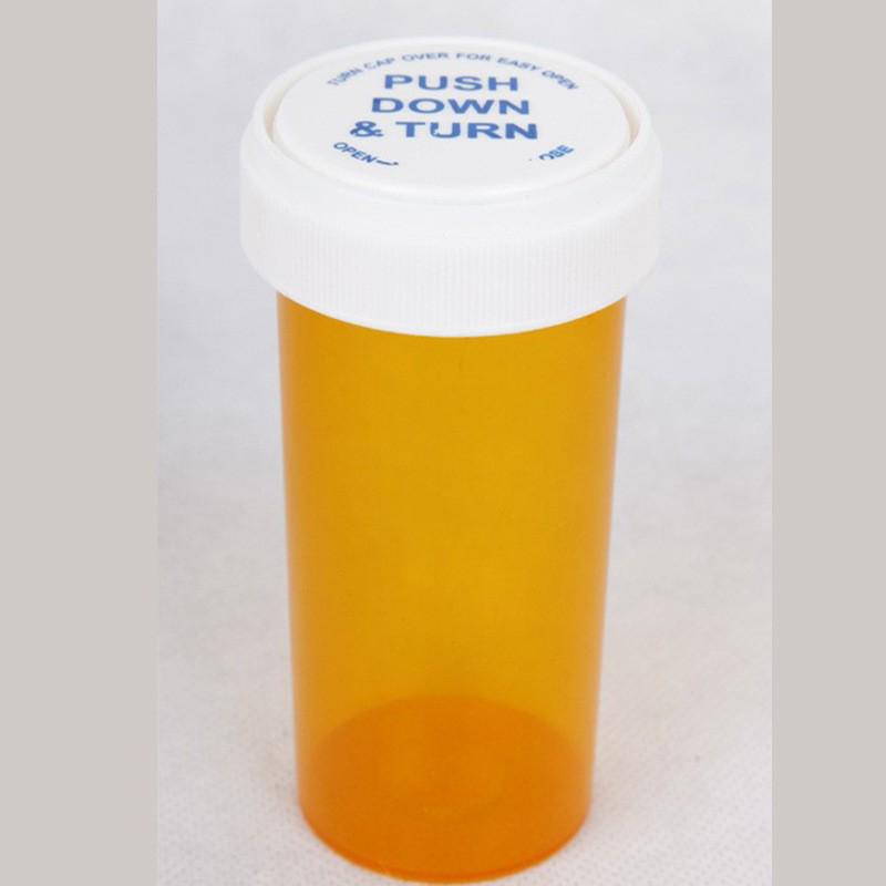 Children's Safety Seal Thumb Press Bottle, Food Grade PP Plastic, Small Square Medicine Storage