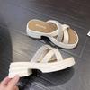 Fashion Autumn Does Not Slip Women's Flat Sandal Shoes Home Women's House Slippers Sneakers Sport Styling Special Offers Sneakeres