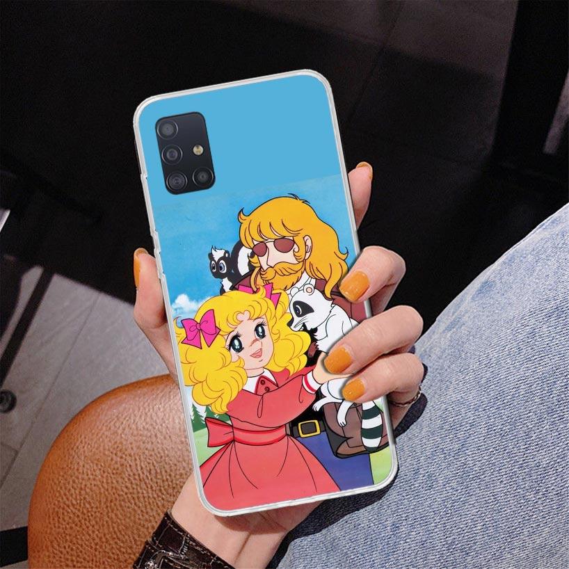 Candy 90s Anime Phone Case For Samsung Galaxy A52 A32 A22 A12 A51 A31 A50S A30S A20S A10S Note 20 Ultra 10 Plus S10 A72 A71 Gala