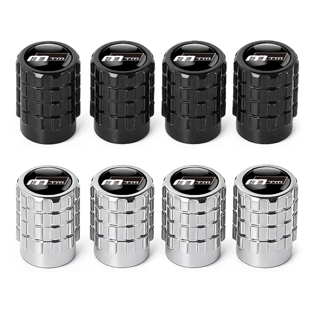 4PC Aluminium Car Tire Valve Stems Cap Gear-Shaped-Valve For Volkswagen TSI TDI R32 MK4 GTI Golf Polo Tiguan Passat Jetta Touran