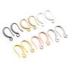 20pcs 19x10mm Rhodium Silver Gold Plated Earring Findings Earrings Clasps Hooks Fittings DIY Jewelry Making Accessories Earwire