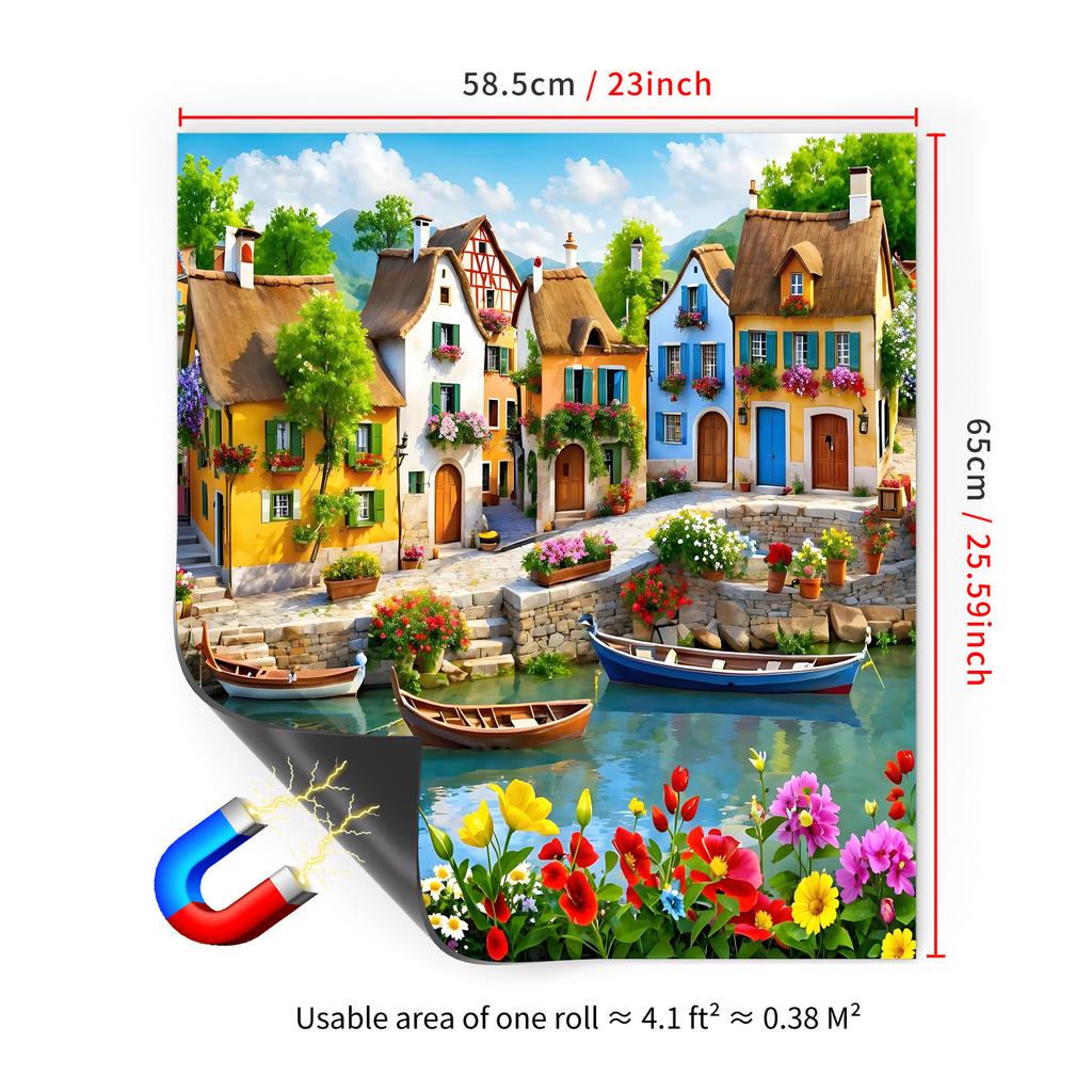 65X58.5Cm Household Dishwasher Magnetic Sticker Kitchen Home Refrigerator Magnetic Sticker