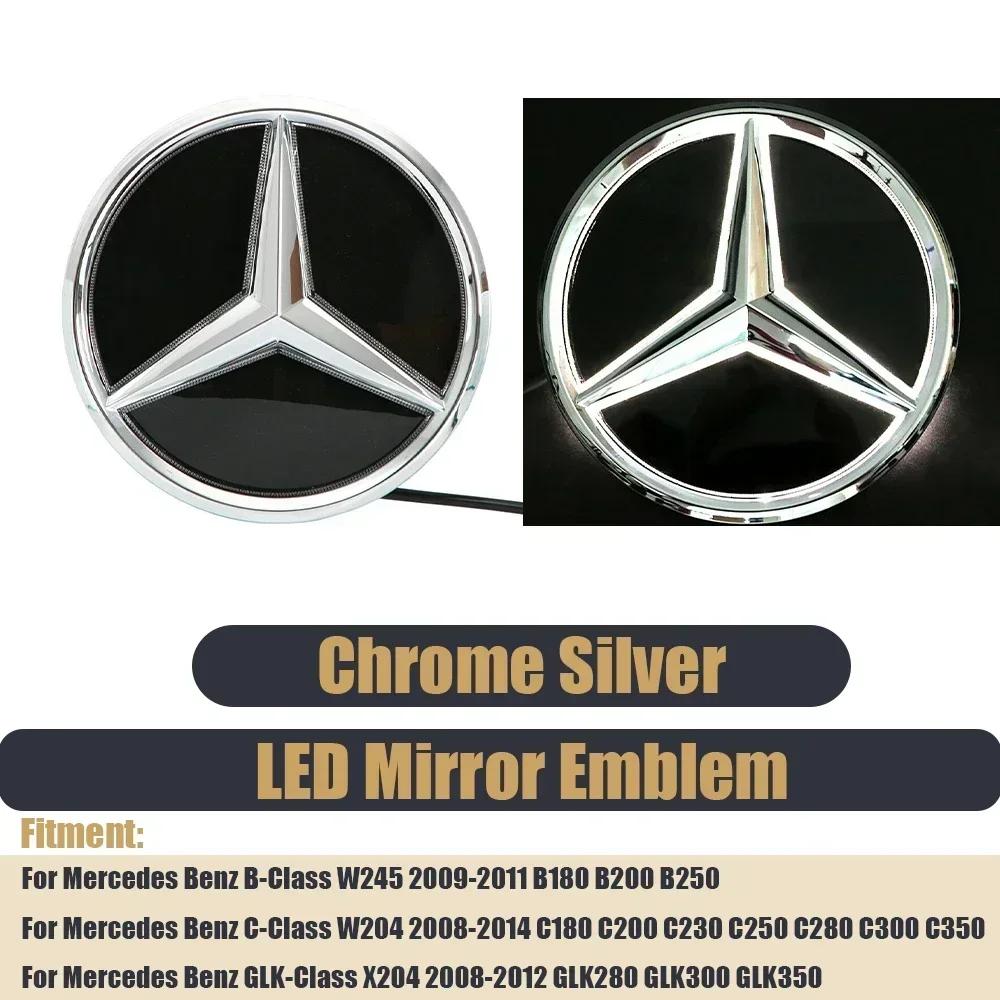 

Car Sticker New 2025 For Mercedes Benz Flat Black Rear Trunk Emblem Logo Badge Front Grill Mirror Glossy Newest 3D Emblem For Me