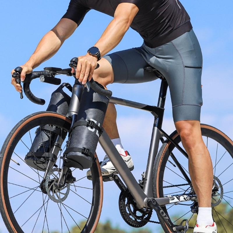 Road Bike Front Fork Bag with Front Bike Rack Waterproofs 5L Bike Panniers Bag for Bike Pack Cycling Tours Enduring