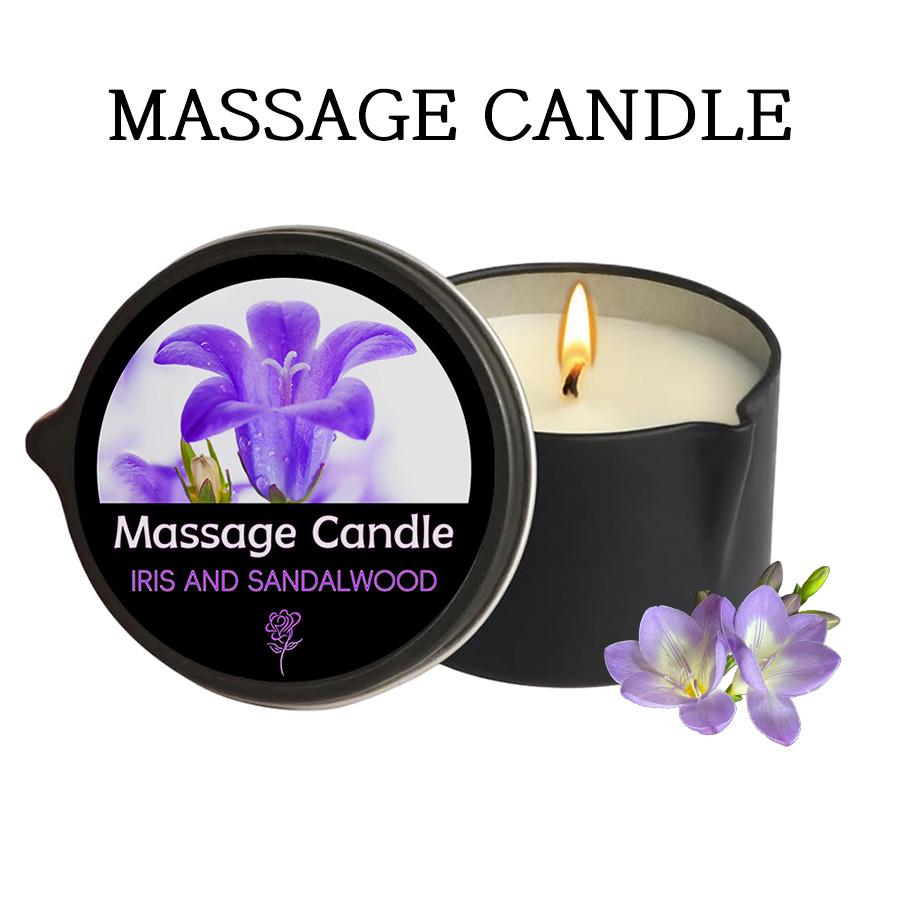 Amber Vanilla massage Candle , Soy Wax Scented Candles - Ideal for Creating Relaxing Ambience & Holiday Gifting, Gifts for Women