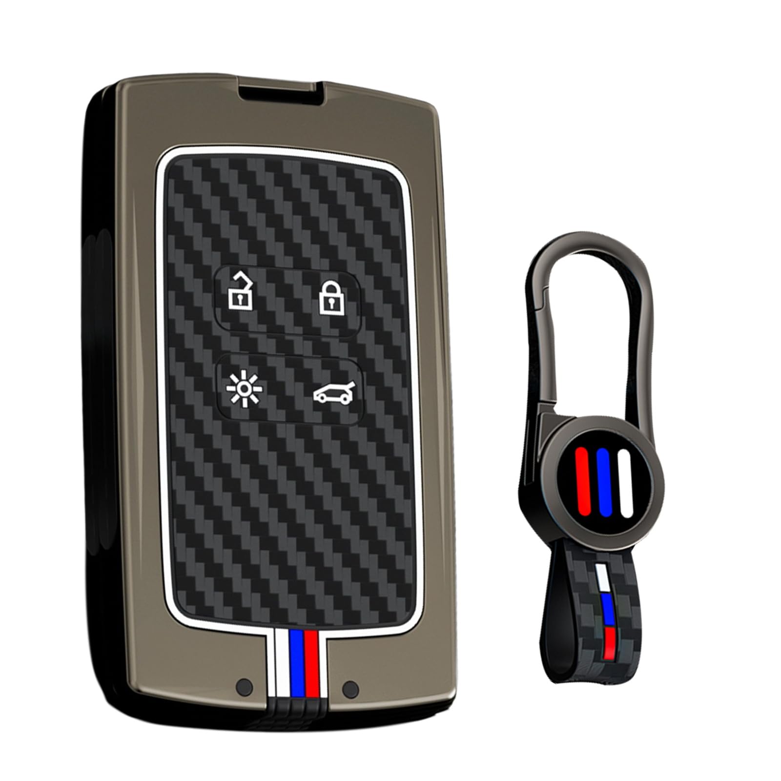 [ontto] Renault Key Case Key Holder Alloy + Silicone Key M чёрный