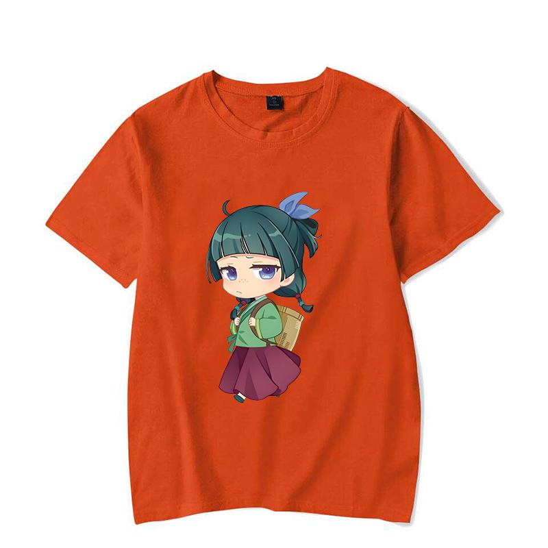 Hot Anime The Apothecary Diaries Printed T-shirts Cute Maomao Short Sleeve Shirts Women Men Summer Casual Round Neck Tee Shirts