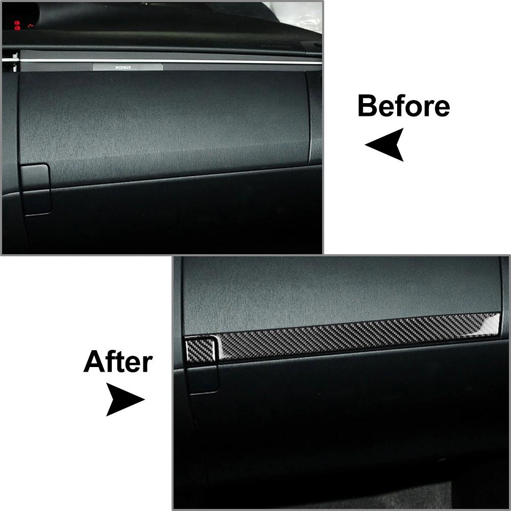 

2 Pcs Car Front Left Passenger Side Dashboard Panel Cover Trim For Toyota Prius 2010-2015 LHD Only
